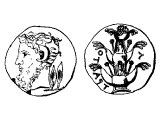 Coin of Cyrene in Libya